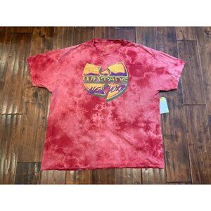 Wu-Tang Vintage Red Tie Dye 100% Cotton Wu-Tang New York T-Shirt Size XL